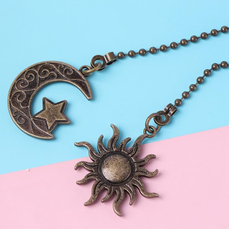 Ximimark 2 pcs Set Of Sun And Moon Pull Chain,