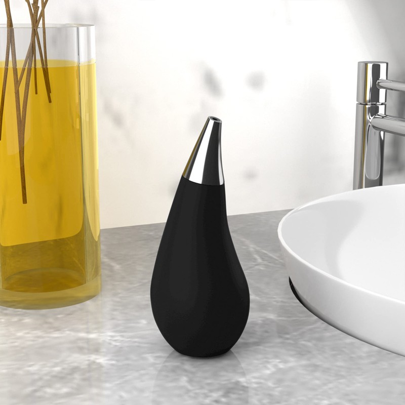 Kitchen Bathroom Counter top Squeezable Soap Dispensers Tear Drop Shape