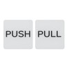 PATIKIL 1Set Push Pull Door Stickers, 3in Push and Pull