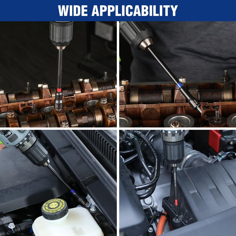 WORKPRO 16-Piece Magnetic Nut Driver Set and Bit, 6" Long