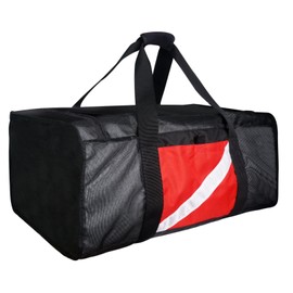 Luwint Large Mesh Dive Duffel Bag, Heavy Duty Diving Gear Bag Sport Gym Bag Totes for Surfing Scuba Snorkeling