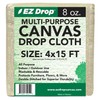 EZ Drop Painter's Large Canvas Fabric Drop Cloth for Painting
