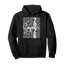 Senior 2026 Graduation Bow Design for High School Girls Pullover Hoodie