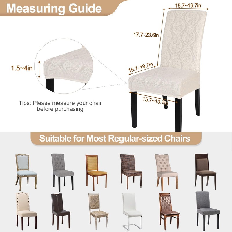 SearchI Waterproof Dining Room Chair Covers, Stretch Parsons Chair Slipcovers
