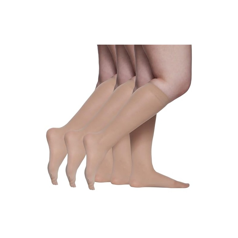 Berkshire womens 3 Pairs Opaque Trouser Pantyhose With Sandalfoot Toe