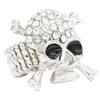 Lavencious Crystal Skull Stretch Ring for Women Statement Rings Fit
