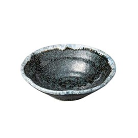 Yamashita Kogei 907720549 Sashimi Plate, Blue Karatsu Flat Small Bowl, 5.5 x 1.6 inches (14 x 4 cm)