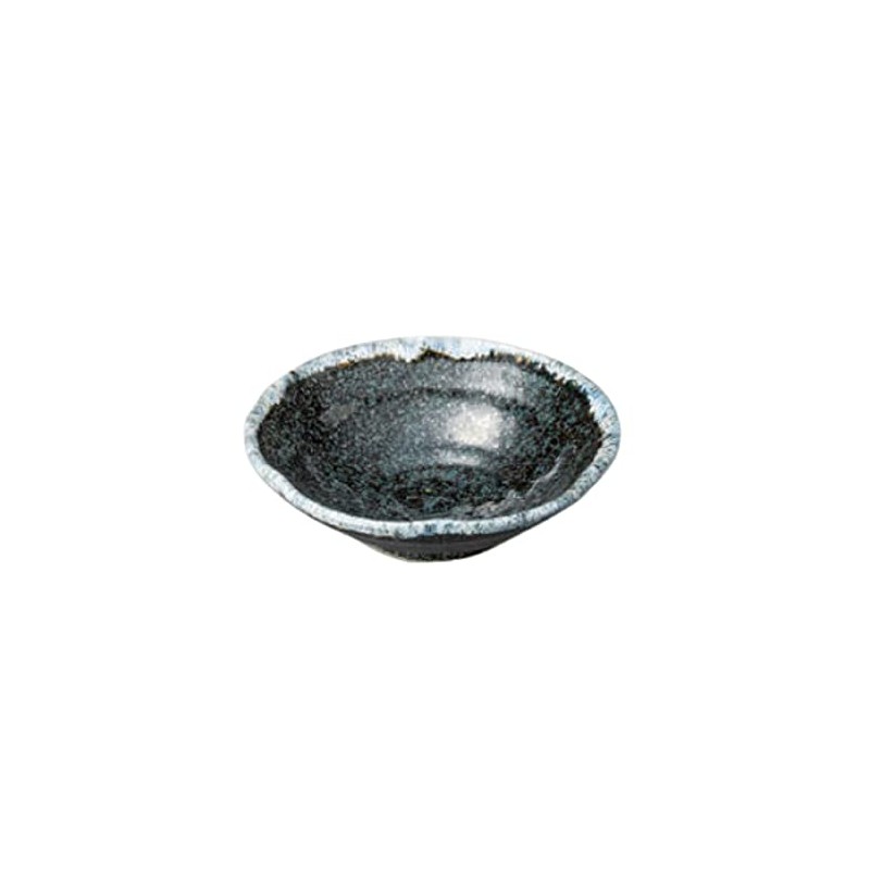 Yamashita Kogei 907720549 Sashimi Plate, Blue Karatsu Flat Small Bowl,