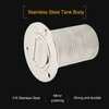Boat Filler Right Angle Clamshell 316 Stainless Steel Hardware for