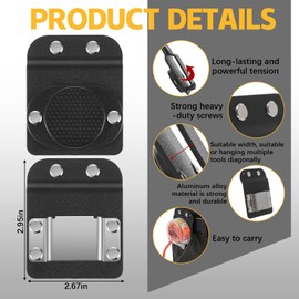 Yaocom 2 Pcs Magnetic Tool Holder Drill Belt Holder Clip on Magnet Tool Belt Accessories for Hammer, Pliers, Screws, Nails, Sockets, Trowel, Drill Bit, Wrench and Any Hardware