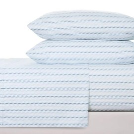 South Point Home Fashions 4-Piece Printed Sheet Set - Full/Twin| 17" Extra Deep | Cool, Crisp, Breathable Bed Sheets - Brushed for Softness (Dorian Geo, Full)