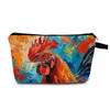 MoCaliduccious Rooster Makeup Bag Travel Portable Cosmetic Pouch Toiletry Organizer Storage Bag Zipper Pouch For Women Organizer Toiletries Bag for Travel