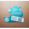 Dutch Bros Coffee December 2022 Abominable Snowman Yeti Snowboarding Sticker