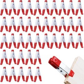 40 Pieces 2 inch Long Metal Spring Clip, Tent Clip with Rubber Head, Heavy Duty Small Spring Clip for Woodworking Camping Home Improvement Studio