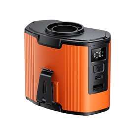 Doublepow Waist Fan,10000mAh Battery Operated Reachargeable Portable Personal Fans,10 Speeds,Strong Airflow Mini Wearable Belt Fan,Neck Fans for Outdoor Camping Jobsite Fishing Travel