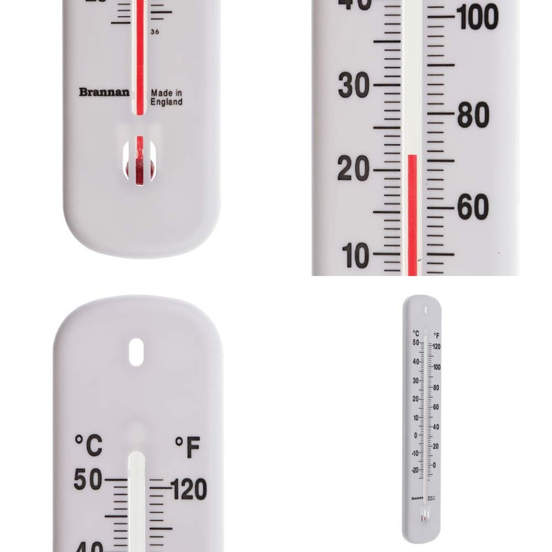 Room Thermometer 215mm - Made in UK for Home Office