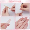 NICENEEDED 25 Pcs Nail Art Dangle Charms with Piercing Tool