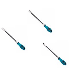 Qarmijaer 3pcs 7MM Socket Screwdriver Flexible Hex Flex Manual Socket Screw Driver Hand Tools