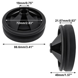 BUXIMN 3-3/8" Garbage Disposal Splash Guard, Quiet Garbage Guard Disposal Drain Cover Garbage Disposal Rubber Drain Insert Collar Drain Plugs Sink Splash Guard QCB-AM Replacement (Style A)