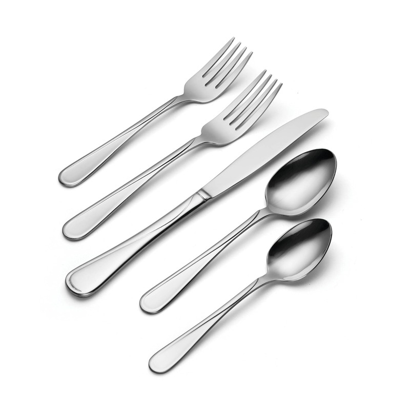 Oneida Silverware Set For 4, Flight 20-Piece Everyday Flatware Set,