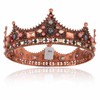YBSHIN Light Up Baroque Crowns and Tiaras, Gold Jewels Gemstone