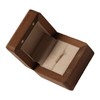 Wooden Ring Box Retro Elegant Square Engagement Ring Box with