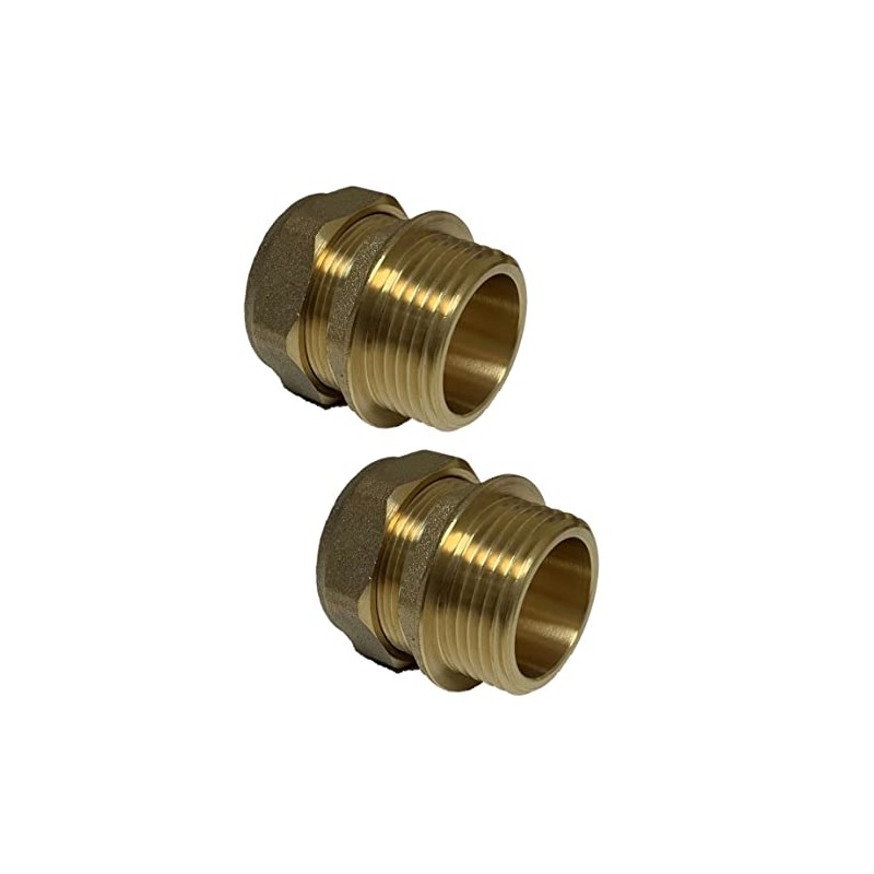 UKDD® 28mm Compression by 1" BSP Brass Male Iron Coupler