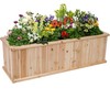 Shine Company Premium Cedar Raised Garden Bed, Planter Box for