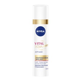 NIVEA Vital Soy Anti-Ageing Firming Serum in Face Care with Hyaluronic Acid and Soy Extract Replenishing Serum for the Face, 40 ml