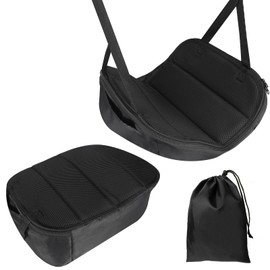 2-in-1 Inflatable Footrest Aeroplane Gadgets Desk Footrest, HQCM Portable Travel Foot Hammock for Car, Train, Cinema