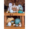 Boston International Handblown Glass Pumpkin Tabletop Décor, 11.43 x 14-Centimeters,
