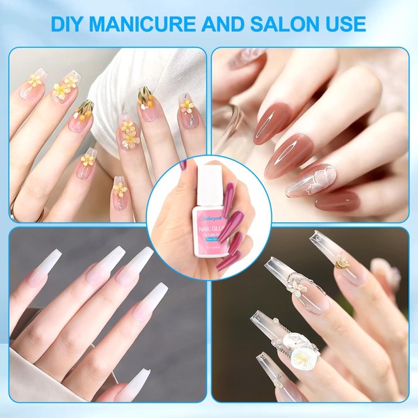 sularpek Sularpek Nail Glue, 3 Pcs Nail Glue Extra Strong,