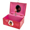 Ballerina with Hearts Music Box w/Gold Color Ballerina Necklace