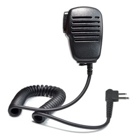 HYS Yaesu Wireless YAESU Mini Speaker Microphone Hand Mic for FT-65 FT-65R Walkie Talkie Radio Microphone 2 Pin IP54 Dustproof Splashproof with 3.5mm Earphone Jack Curl Cord