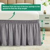 Biscaynebay Wrap Around Bed Skirts for Queen Beds 15" Drop,