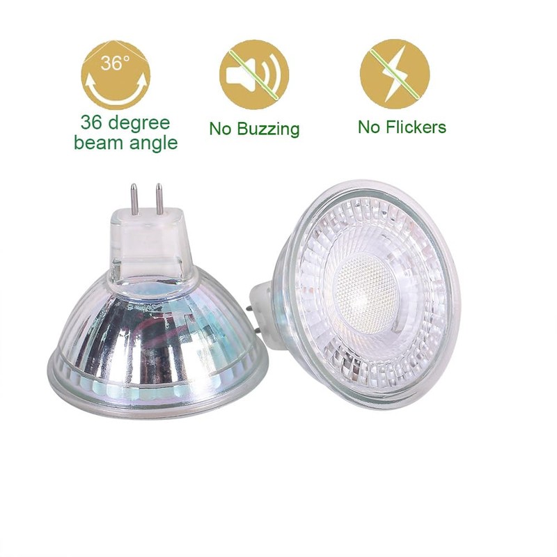CIKAMIO MR16 12-24v Non-dimmable Low Voltage 4w cob led spot