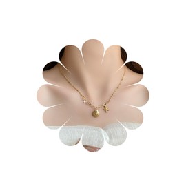 Xmsrn Vintage Crystal Starfish Choker Necklace Shell Pendant Necklace Gold Scallop Choker Necklace Boho Starfish Choker Necklace for Women, Zinc, No Gemstone