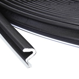 26 ft Door Weather Stripping Door Seal，Door Seal Strip for Door Frame， Door Exterior Door Weather ，for Large Gap and Easy Installation ，(White) (8m* Doorsealing Strip Black)