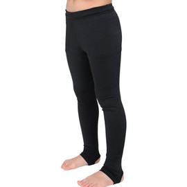 FELLOW Hot Rash Guard, Trenker Type, Thermal Inner, For Kids, Surfing, Heat Storage, Heat Retention, Quick Drying, Fleece-Lined, UPF50+, UV Prevention, Wetsuit, Semi-Dry, Black, 47.2 inches (120 cm)