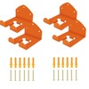 Zeffrary 4 Pack Garage Organizer Trimmer Rack, Weed Eater Hanger