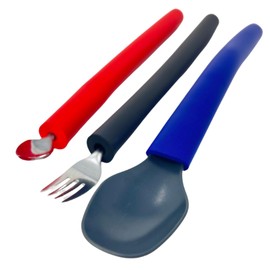 ATC Handels GmbH Foam Handle Thickening in Various Colours and Diameters, Length Approx. 29 cm, Help with Hard to Grip Objects (Pack of 8, Grey Inner Diameter 6 mm)