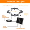 Solar Palm Tree Lights Outdoor Warm Light 3000K, Solar Spotlights