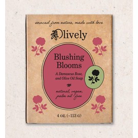 Olively Whispering Petals - All Natural Soap Bar - Soap Bar handmade with Gardenia and Olive Oil - Bar Soaps made with 100% natural ingredients - Body and Bath Soap - Vegan
