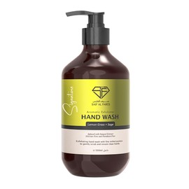 SAIF AL FARES Lemon Grass + Sage Hand Wash Alcohol Free with Lemon Grass and Sage Scent Infused with Natural Extract | Exfoliating Fine Milled Pumice Hand Soap 16.9 Fl Oz