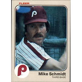 1983 Fleer # 173 Mike Schmidt Philadelphia Phillies (Baseball Card) NM/MT Phillies