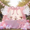 Pink Bow Balloons 20 In Bubble Bobo Balloons With 150