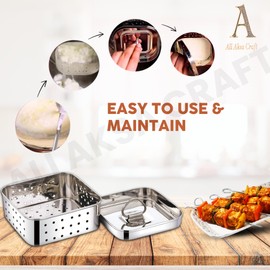 Durable Stainless Steel Square Paneer Maker –250ml for Perfect Homemade Cheese