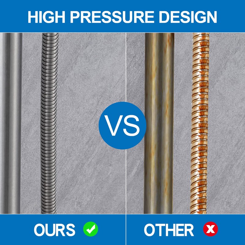 BANGPU Shower Slide Bar with Handheld Shower Head Combo 5-Function