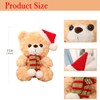yayafunfun 1Pc Christmas Teddy Bear Doll Plush Toy Christmas Soft