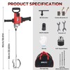 IMAYCC Drill Mixer,3200W 20A Concrete Mixer for Drill, 110V Corded